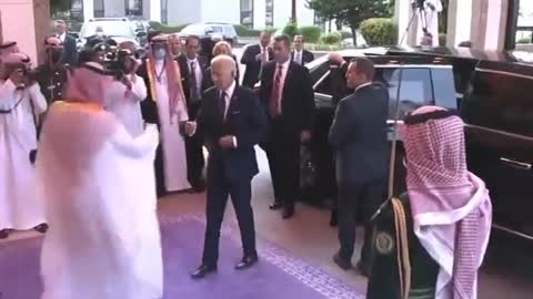 Biden bumps fists with Saudi crown prince