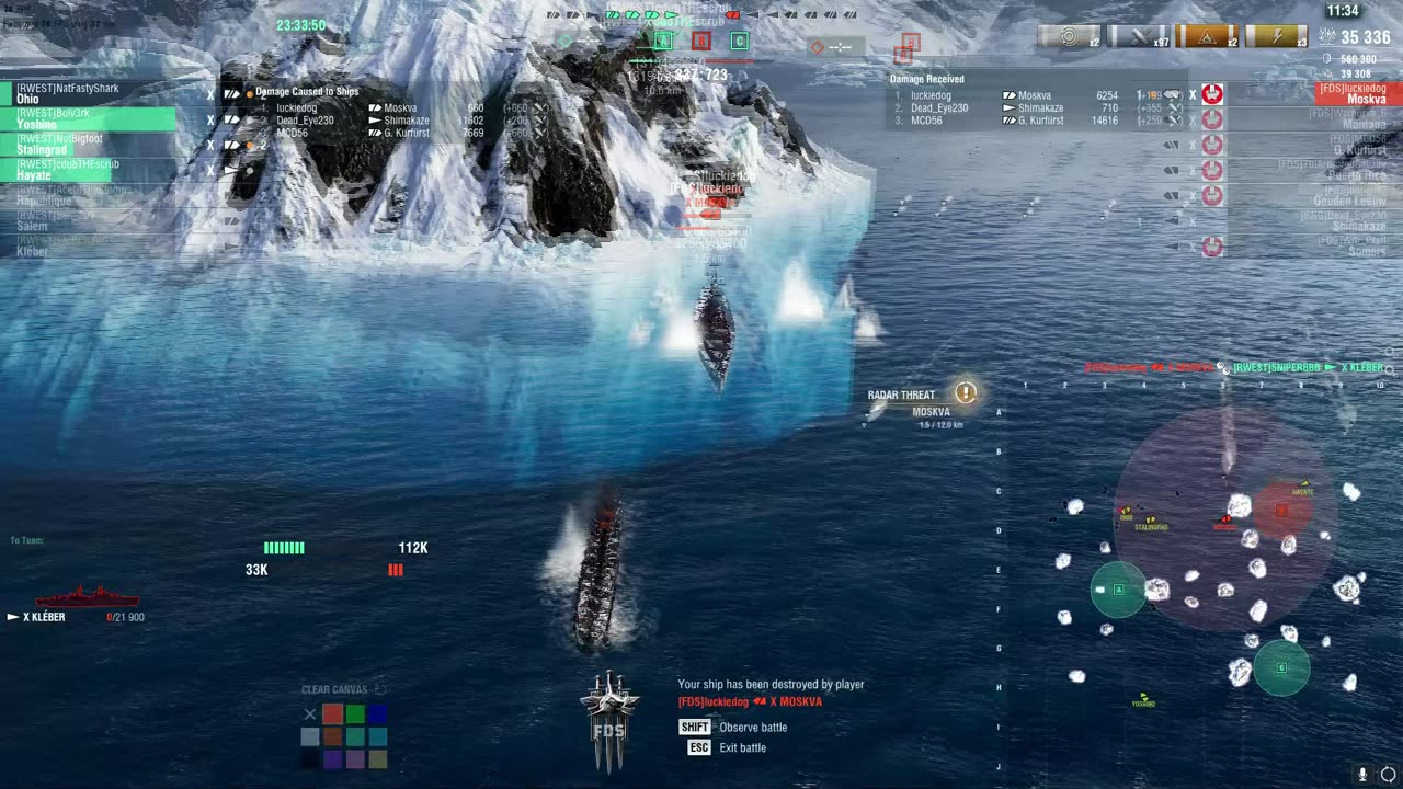 Kleber bouncing a Moskva
