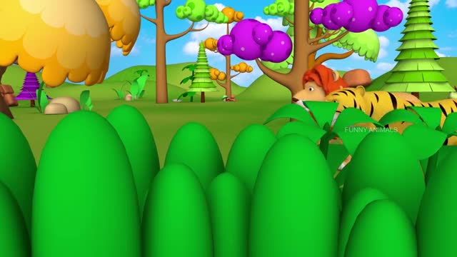 Funny Animals Play Volley Ball in Forest with Monkey & Gorilla | Animals Cartoon Comedy ...