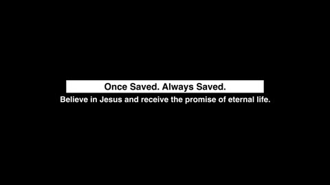 Do you trust in Jesus alone for your salvation...???