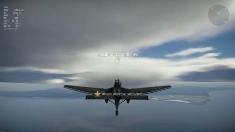 War Thunder JU-87 mission destroy enemy ships