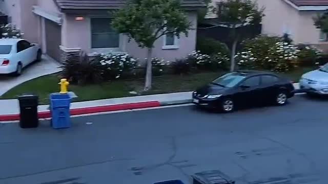 Street cleaning in the morning