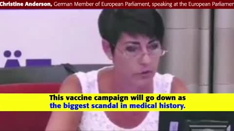Christine Anderson on the biggest vaccine scandal (crime) on humanity