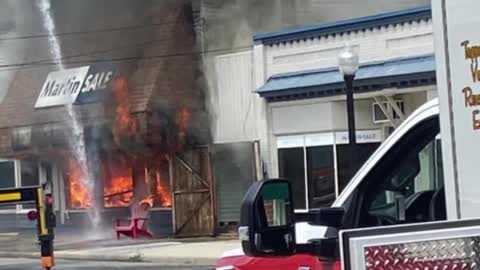 Breaking: 'Major fire' in Tappahannock burns buildings on Prince Street