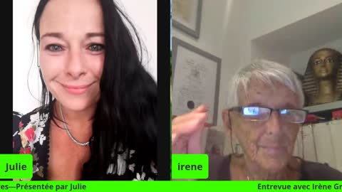 Entrevue avec Irène GrosJean 2 septembre 21