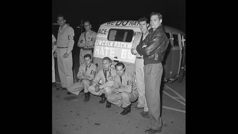 George Lincoln Rockwell Debates Black Panther Party leader Stokely Carmichael at UC Berkeley