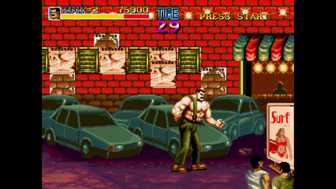 Mega Drive - Final Fight MD - Testing full Round 3 (with bugs)