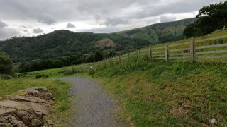 Walking towards a lake. GoPro