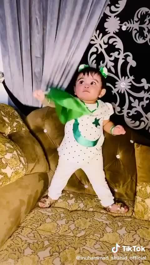 Cute baby girl dance on independence day.#Shorts