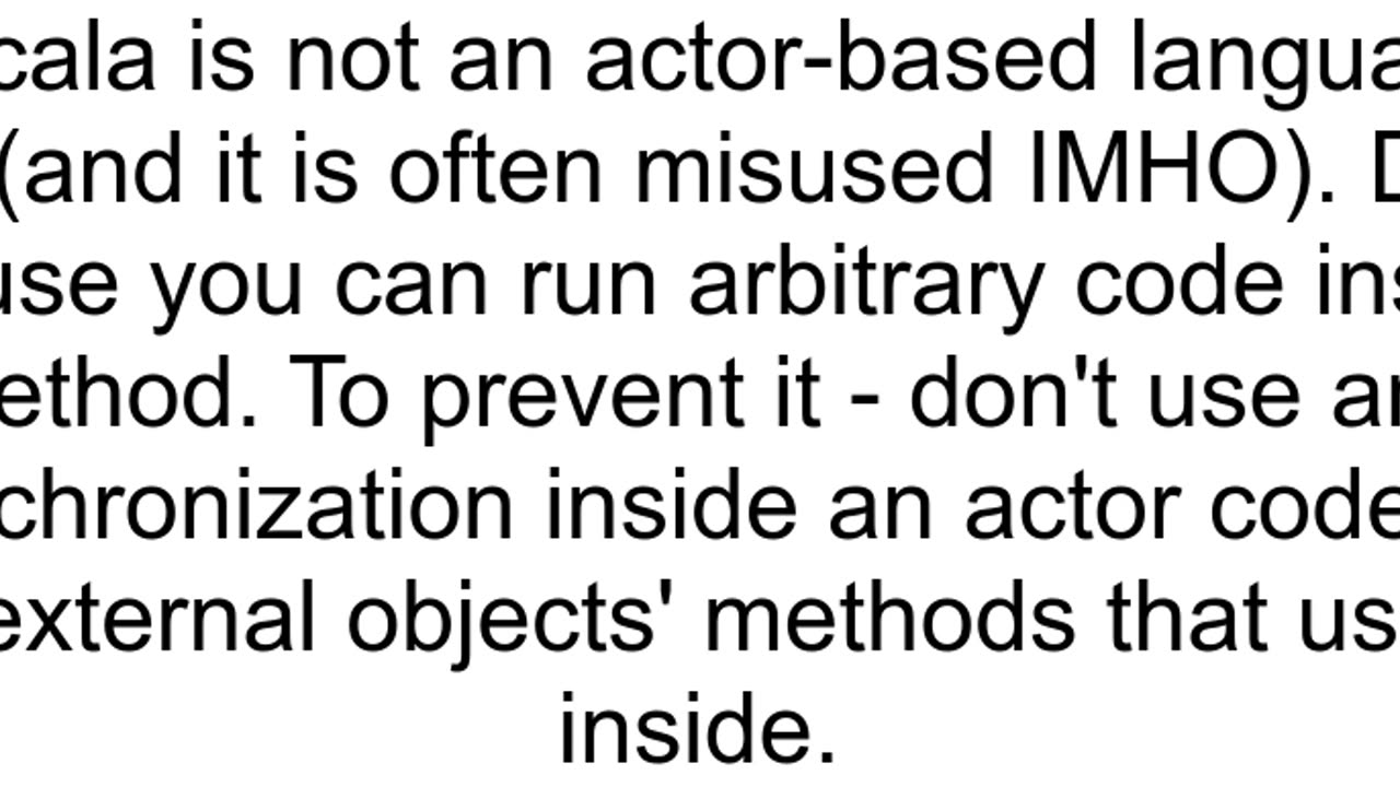 Deadlocks in Actor based Programming languages