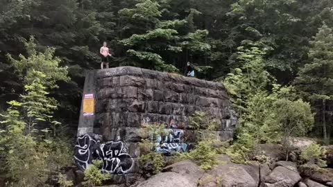 Huge cliff jump!!