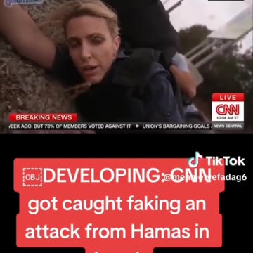 Unbelievable, CNN was caught faking an attack from Hamas in Israel