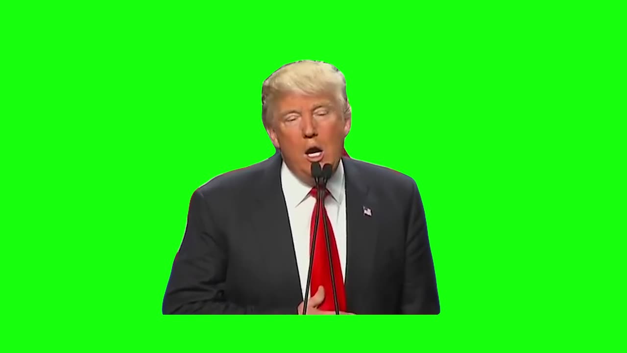 “I Need Water, Help!” Trump Meme | Green Screen