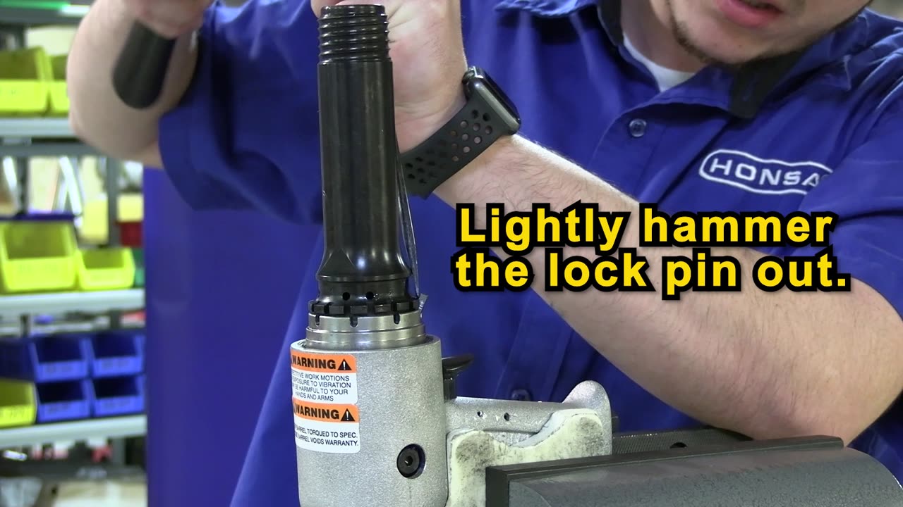 Honsa Tools - Maintenance HTO 10, 12, 13 Lock Pin Removal