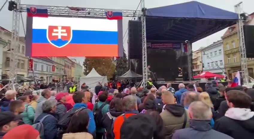 TV Slovan: Ľudový protest, Košice, 28.10.2022, SR na 1.mieste