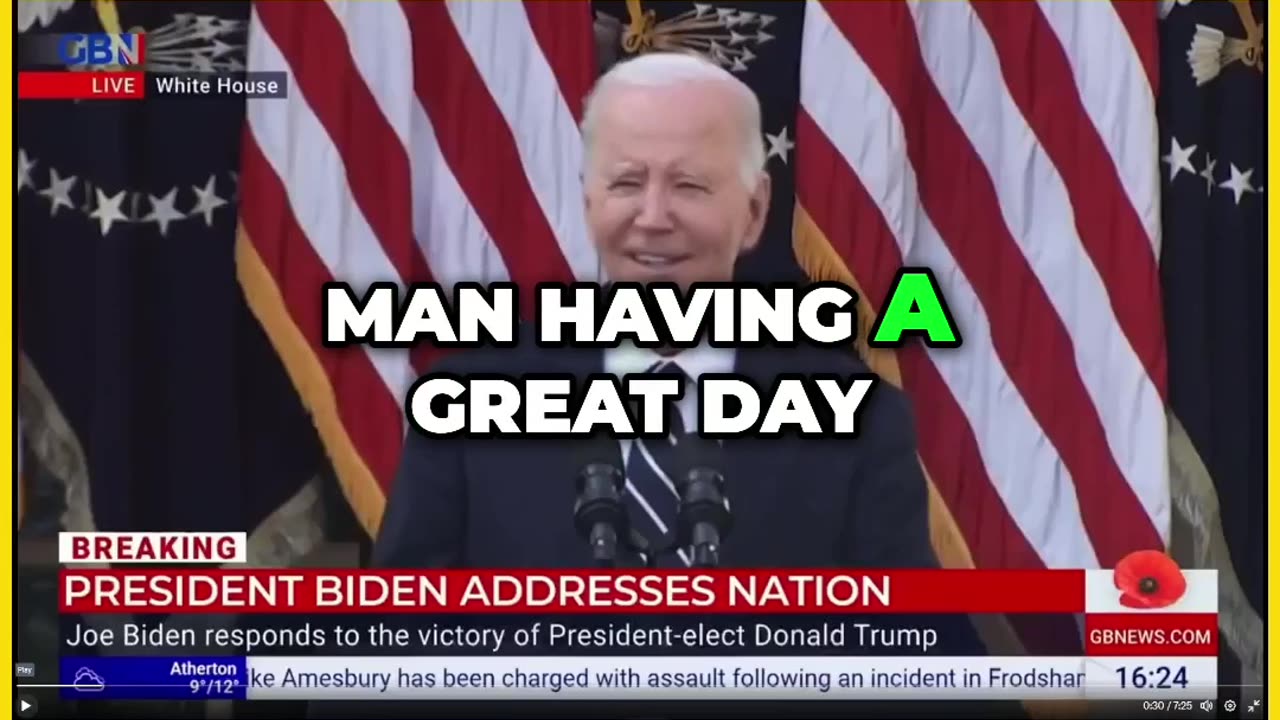 Biden's Reaction to Trump's Win - Couldn't be Happier