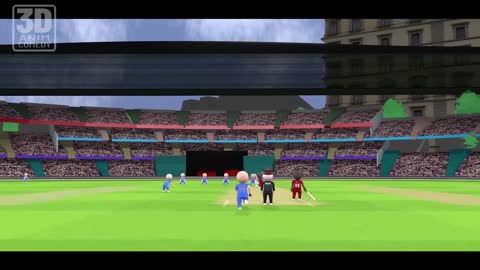 3D ANIM COMEDY - CRICKET INDIA VS WESTINDIES || FULL VIDEO || LAST OVER