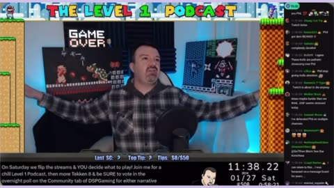 DSP gets pissed at a 24 month member calling out his bs_ Compares his life to a video game (1-27-24)