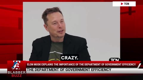 Elon Musk Explains The Importance Of The Department of Government Efficiency