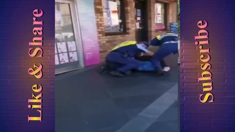 Sydney, Australia Police Officers arrest & slam Woman to the Ground for not Wearing Mask