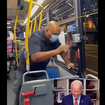 Nice man early gentleman doesn't want to miss his bus stop.