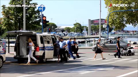 Rijeka: U prometnoj nesreći u centru grada ozlijeđen policajac