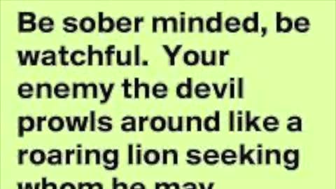 Be Sober Minded!