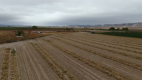 Fly diagonally toward tractor