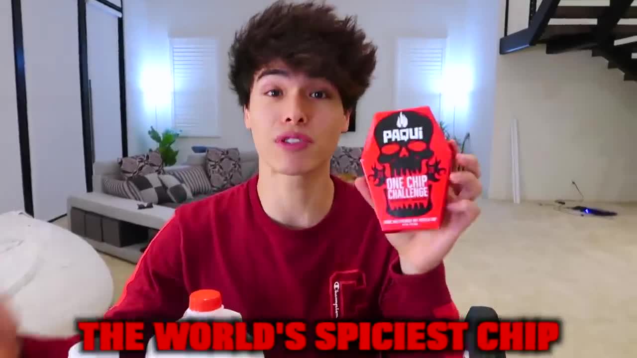 Eating the world’s spiciest chip challenge