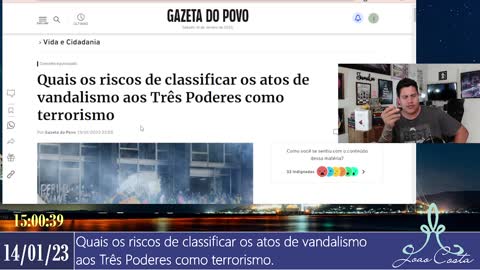 Quais os riscos de classificar os atos de vandalismo aos Três Poderes como terrorismo.