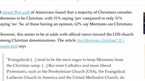 Who are Christians - Are Mormons Christians - What Would Christ Say -11-28-24