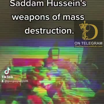 For those who know - These are Saddam Hussein's weapons of mass destruction