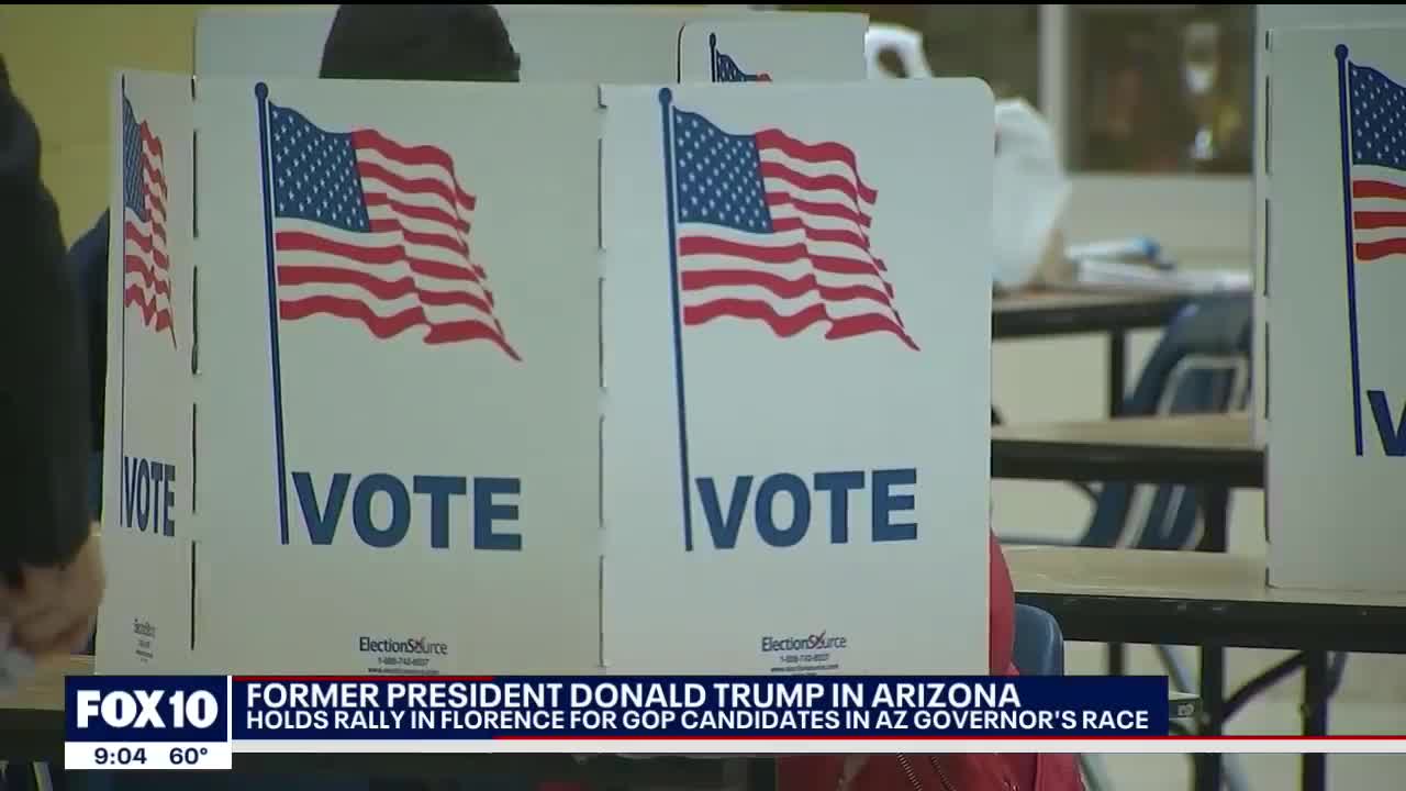 Trump holds rally in Florence for GOP candidates in Arizona