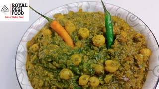 Chana Saag recipe | Spinach with chickpeas curry recipe | Spinach recipes