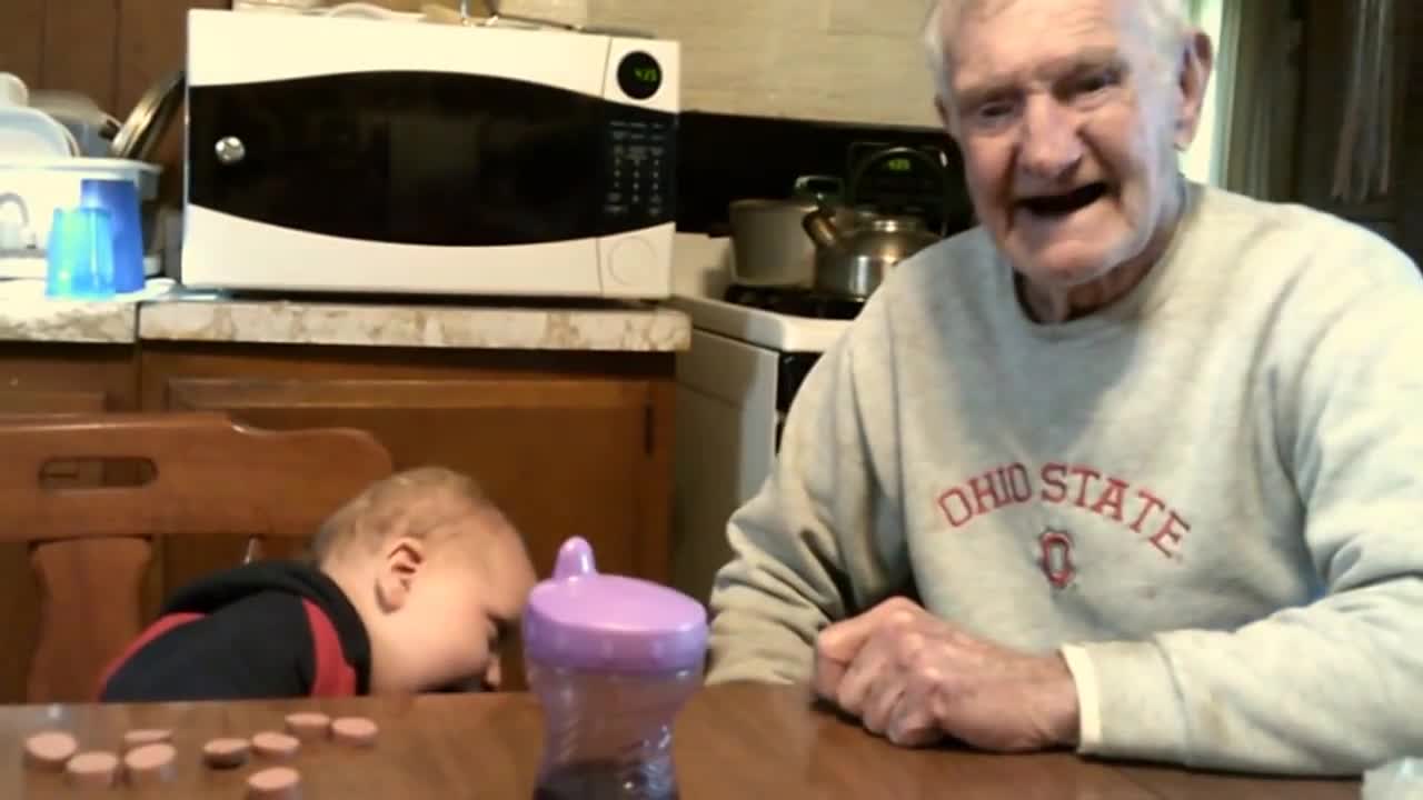 Great Great Grandpa Gannon making baby Brian laugh