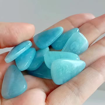 Milky Bule Aquamarine High Quality Loose Beads Making Necklace Jewelry 20231010-01-08