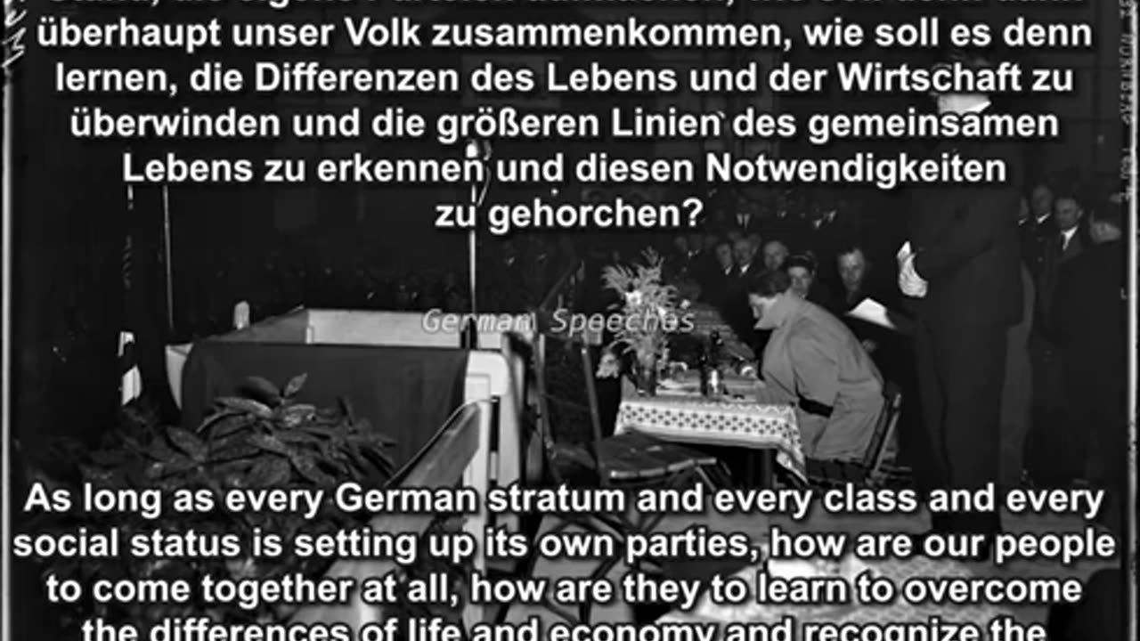 Adolf Hitler – Election campaign speech