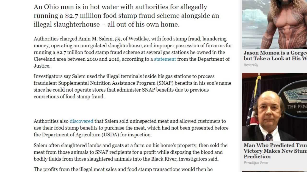 Massive Food Stamp Fraud Uncovered