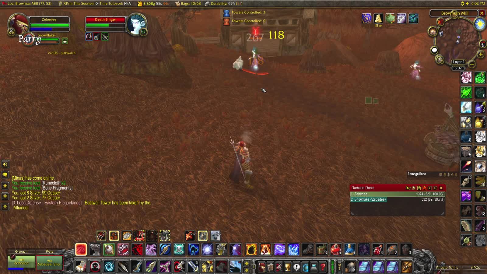 World of Warcraft Classic Hunter Going solo for a bit on this one