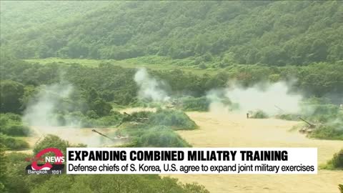 Defense chiefs of S. Korea, U.S. agree to expand joint military exercises, resume extended