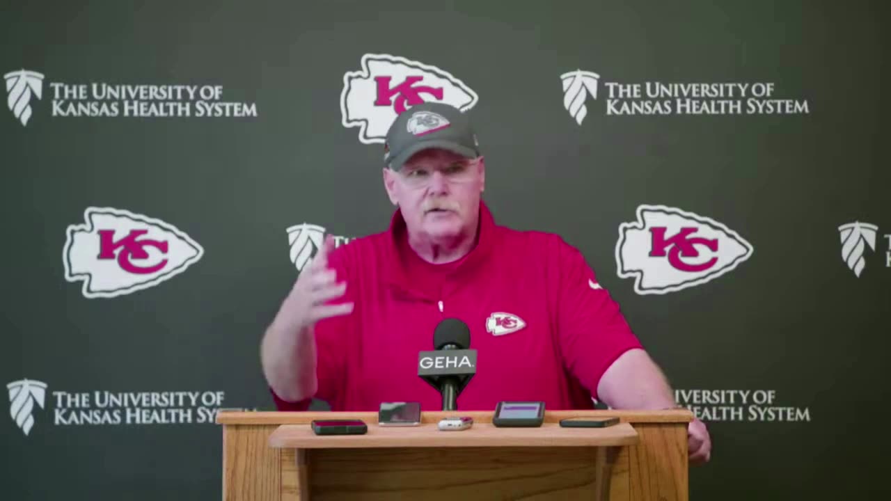 Chiefs Coach Andy Reid Confronted Over Harrison Butker Commencement Speech