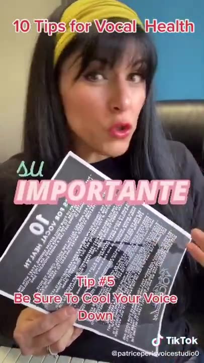 The Secret to Vocal Health: Tip #5 - Cool Down Your Voice!