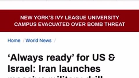 In the news 11/07/2021/Always ready’ for US & Israel: Iran launches massive military drill.