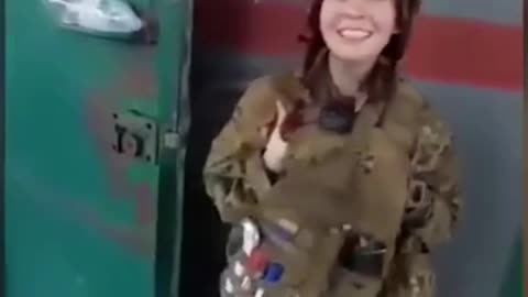 Young Lady Singing In The Ukraine-Russia War...Beautiful