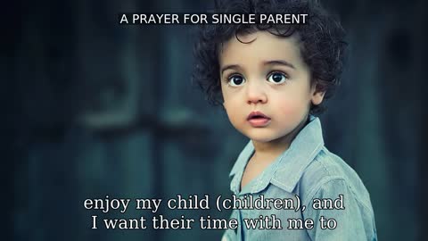 PRAYER FOR SINGLE PARENT