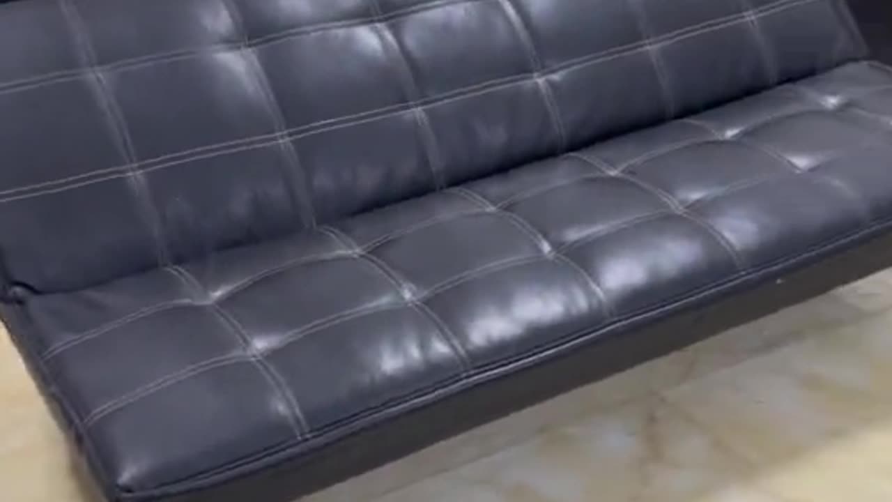 Faux Leather Sofa Bed