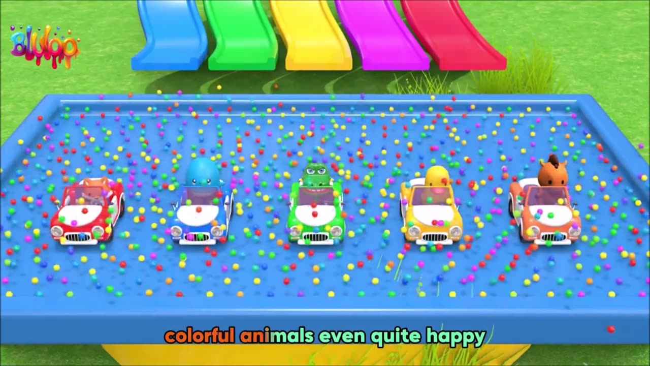 Old MacDonald Had A Farm | Colorful Animals | BluLoo Nursery Rhymes & Kids Songs