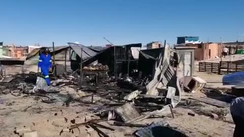Fire in Siqalo Informal Settlement