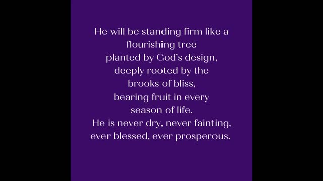 Psalm 1: Tree of Life
