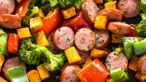 Sheet Pan Sausage and Veggies